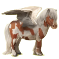 Pegasus-ponny Shetlandsponny Gulvit