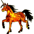 Ridenhörning Mustang Mörkfux
