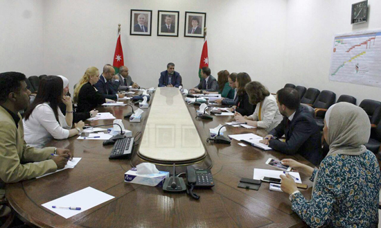 الكلالدة يستقبل بعثة الاتحاد الاوروبي