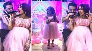 بالفيديو .. دنيا بطمة تقيم حفل اسطوري لإبنتها غزل قبل الولادة