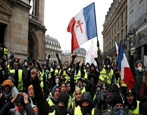 "السترات الصفراء" يستأنفون احتجاجهم لسبتهم العاشر على التوالي (شاهد)