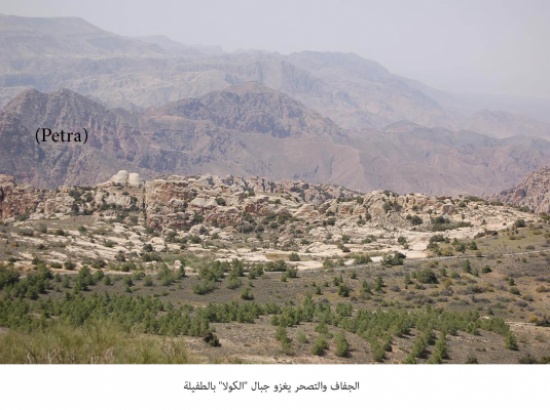 الجفاف والتصحر يغزو جبال "الكولا" بالطفيلة الجفاف والتصحر يغزو جبال "الكولا" بالطفيلة