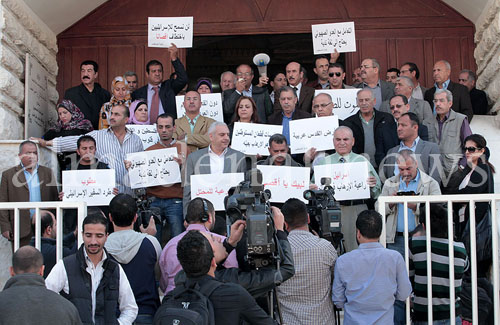 بالصور ... الصحفيون في وقفة احتجاجية نصرة للأقصى