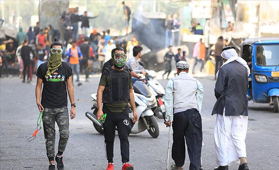 "حقوق الإنسان" العراقية: مقتل متظاهر وإصابة 28 في بغداد