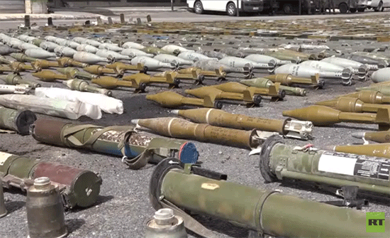 بالصور : الأمن السوري يعلن إحباط محاولة إدخال أسلحة إلى ريف حمص الشمالي