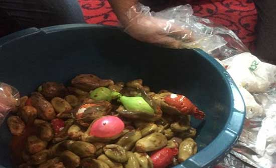 حدود  العمري : ضبط 7000 حبة مخدرة داخل زجاجات " مكدوس " (صور)