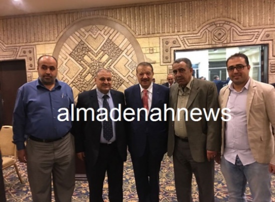 بالصور ... النواب يتوافدون لـ " عشاء " الدغمي في مدينة الحسين للشباب
