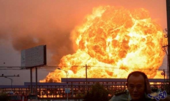 انفجار يهز مدينة صينية بعد اشتعال مصفاة نفط
