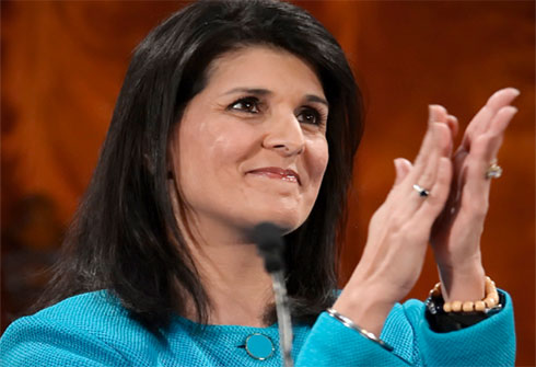 هايلي تقيم “سهرة استثنائية” لأصدقاء واشنطن في التصويت حول القدس