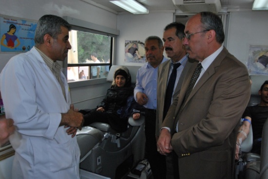 حملة للتبرع في الدم في جامعة جرش