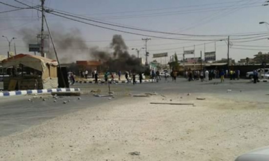 بالصور : إغلاق شوارع في الرمثا.. والامن يتدخل