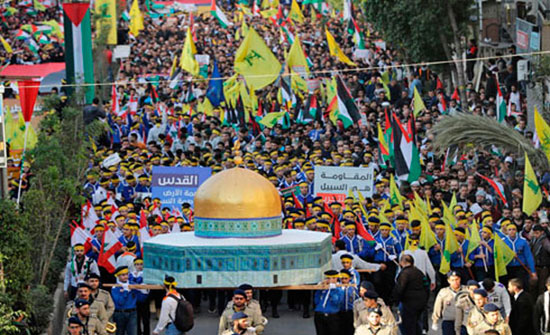 تظاهرة حاشدة في بيروت دعماً للقدس تظاهرة حاشدة في بيروت دعماً للقدس