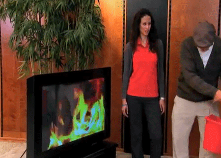 حريق في التلفاز