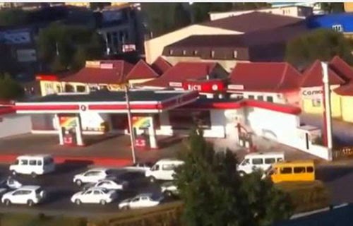 انفجار محطة وقود في داغستان