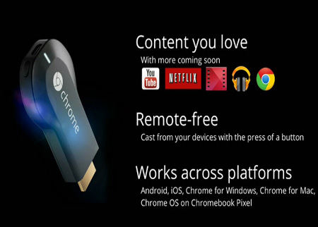 جوجل تطلق جهاز “ChromeCast” لبث المحتوى على أجهزة التلفاز جوجل تطلق جهاز “ChromeCast” لبث المحتوى على أجهزة التلفاز