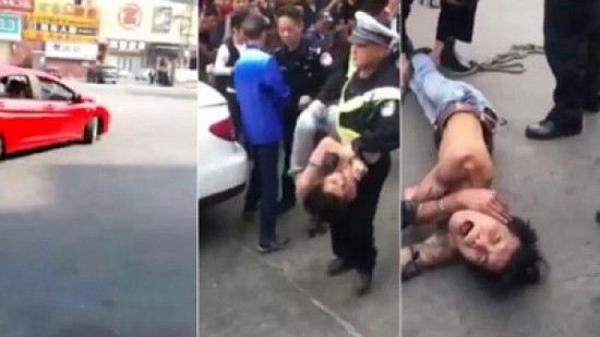 شاهد: كيف تعاملت الشرطة الصينية مع مفحط؟!