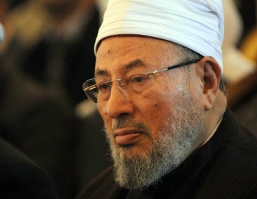 القرضاوي يصف السيسي بـ " الخائن " ومنصور بـ " الطرطور " القرضاوي يصف السيسي بـ " الخائن " ومنصور بـ " الطرطور "