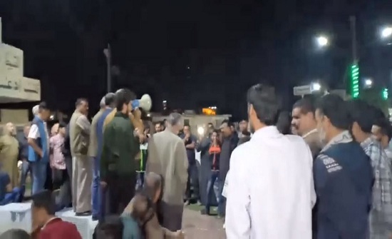 بالصور : احتجاجات ليلية في المزار الجنوبي