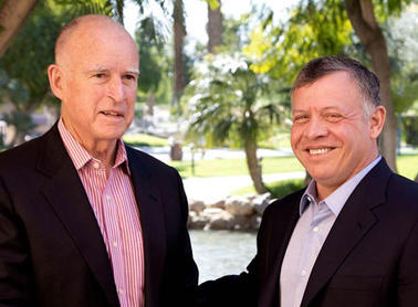 الملك يبحث مع حاكم كاليفورنيا فرص التعاون الاقتصادي