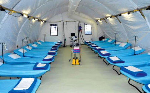 وصول طواقم المستشفى العسكري الميداني الاردني مصر