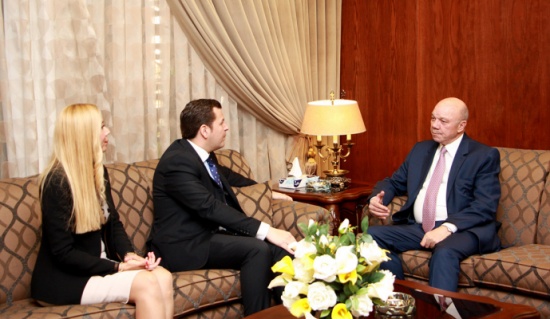 الفايز يلتقي رئيس الملتقى العالمي للشباب القيادي