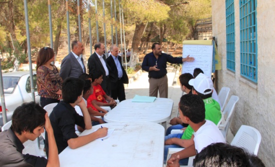 المجالي يتفقد تفقد سير العمل في ورش المجلس الاعلى للشباب