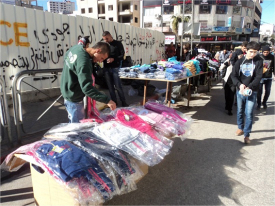 ازالة البسطات في اسواق الزرقاء