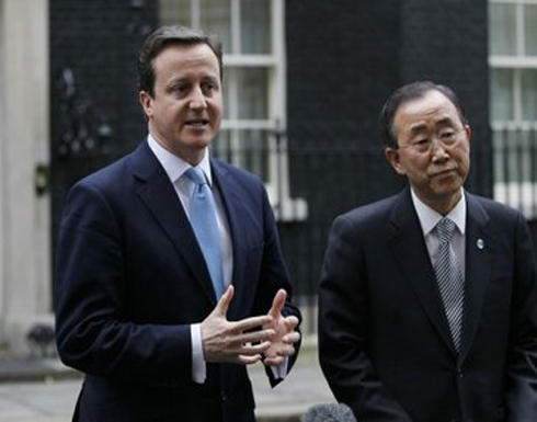 كي مون يبحث مع كاميرون الحالة في سورية