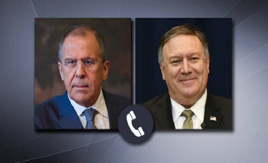 لافروف وبومبيو يؤكدان استعداد بلديهما لمواصلة التنسيق لتجاوز تحديات كورونا وهبوط النفط