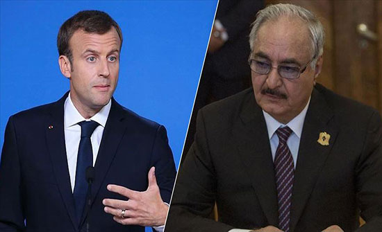 ماكرون وحفتر يبحثان النفط ووقف إطلاق النار في ليبيا ماكرون وحفتر يبحثان النفط ووقف إطلاق النار في ليبيا