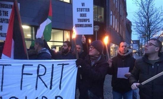 وقفة تضامنية مع القدس وفلسطين في الدنمارك وقفة تضامنية مع القدس وفلسطين في الدنمارك
