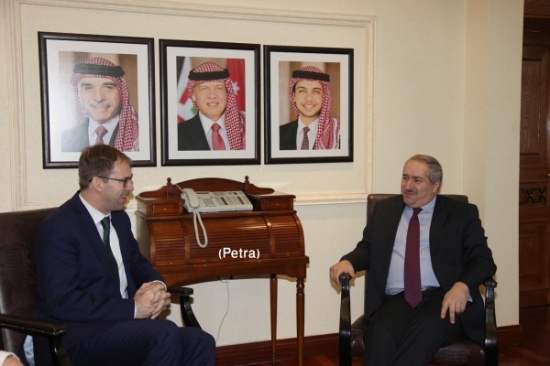 جودة يلتقي وزير الدولة البريطاني لشؤون الشرق الاوسط