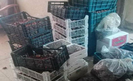 ضبط واتلاف 3 أطنان ونصف مواد غذائية فاسدة بالزرقاء ضبط واتلاف 3 أطنان ونصف مواد غذائية فاسدة بالزرقاء