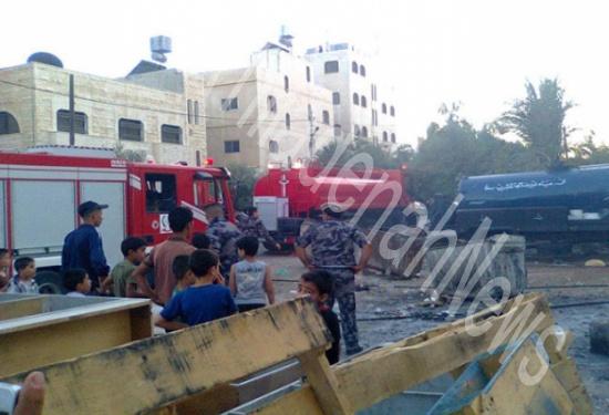 بالصور : إحتراق صهريج للمياه العادمة في العاصمة عمان بالصور : إحتراق صهريج للمياه العادمة في العاصمة عمان