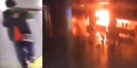 فيديو لأحد الانتحاريين وهو يفجر نفسه في المطار التركي