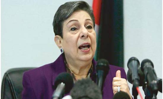 عشراوي: متضامنون مع الأردن في مواجهة الإرهاب عشراوي: متضامنون مع الأردن في مواجهة الإرهاب