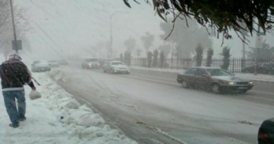 زخات ثلوج متوقعة غداً الثلاثاء (أسماء مناطق)