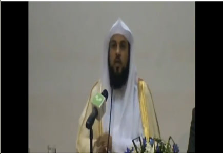 الشيخ العريفي يحاضر عن المنسف الاردني ( فيديو ) 