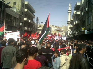 مسيرة في اربد تطالب بتسريع الاصلاح 