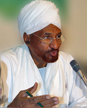 الصادق المهدي يحاضر غدا عن مستقبل التحولات السياسية 