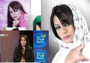 مذيعة القذافي هالة المصراتي تشهر مسدسها على الهواء.. " ياقاتل يا مقتول" ( فيديو )