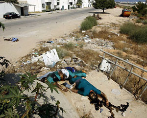   53 جثة في مخزن بطرابلس 