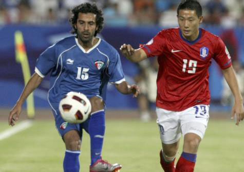 الكويت تنتزع التعادل 1-1 من كوريا الجنوبية بتصفيات كأس العالم 