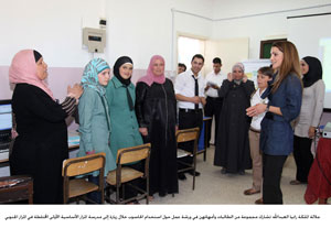 الملكة رانيا العبدالله تجتمع بطلبة مدارس من الكرك ومعان والطفيلة والعقبة