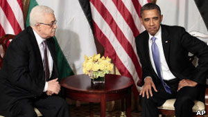 أوباما يبلغ عباس بأن واشنطن ستستخدم الفيتو ضد طلب الاعتراف بالدولة الفلسطينية 