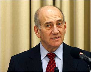 أولمرت مع حل الدولتين