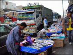 تجار في الطفيلة يشكون من منافسة الباعة المتجولين