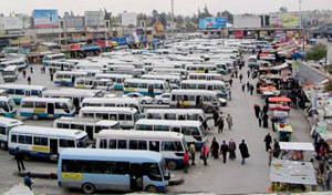 دمج حافلات نقل الركاب الكبيرة والمتوسطة لتعمل وفق نظام الدور  