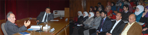 محاضرة في الجامعة الهاشمية حول مجتمع المعرفة وإتقان اللغة العربية محاضرة في الجامعة الهاشمية حول مجتمع المعرفة وإتقان اللغة العربية