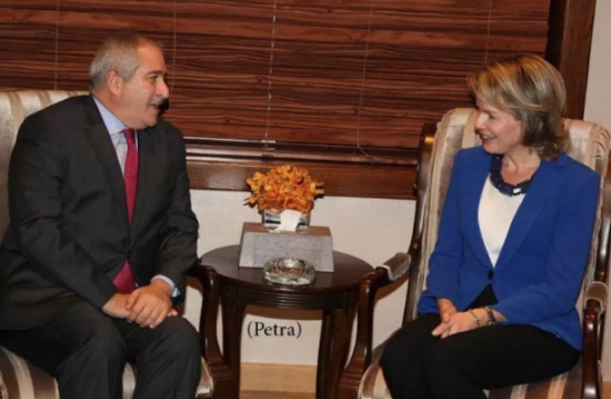 ملكة بلجيكا تزور مخيم الزعتري